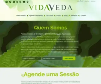 Vidaveda.org(Nossa missão é divulgar o conhecimento da Ayurveda) Screenshot