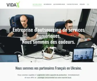 Vidax.com(Outsourcing de développement en Ukraine) Screenshot