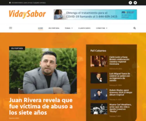 Vidaysabor.com(Entretenimiento Hispano Latino en Minneapolis St) Screenshot