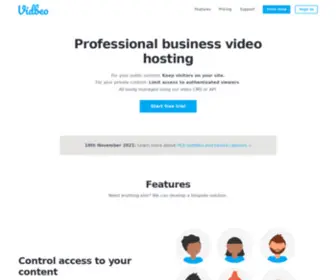 Vidbeo.com(Private Video Hosting Platform for Business) Screenshot