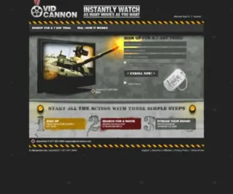 Vidcannon.com(Watch movies instantly online) Screenshot