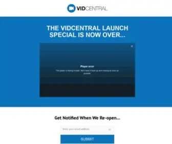 Vidcentral.co(Video For Any Sales Process) Screenshot