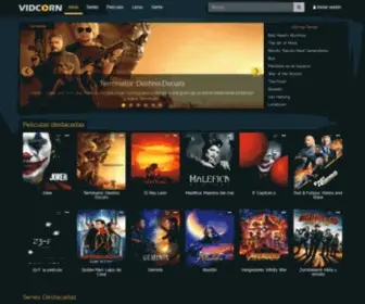 Vidcorn.com(Ver series y películas online) Screenshot