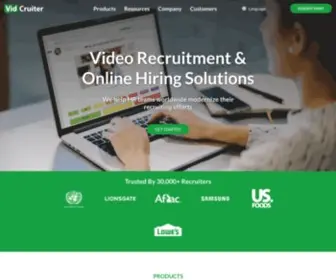 Vidcruiter.com(Video Recruiting) Screenshot