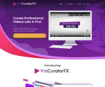 Vidcuratorfx2.com(VidcuratorFX2.0) Screenshot