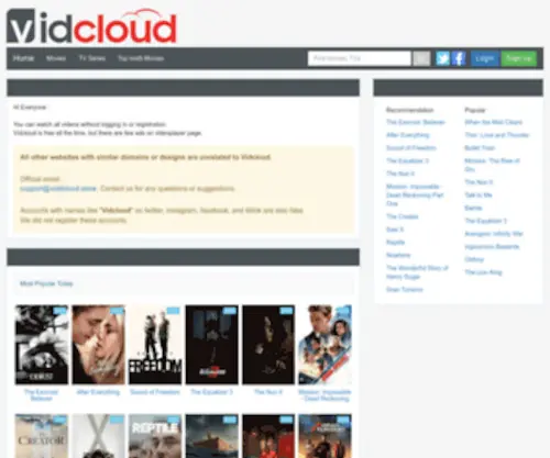 Viddcloud.store(Watch Movies Online) Screenshot