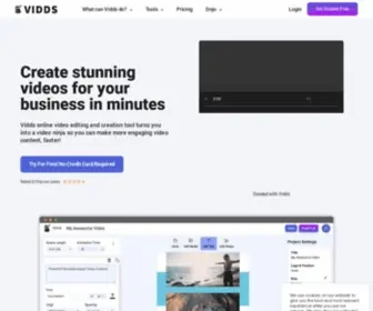 Vidds.co(Easy Online Video Editing) Screenshot
