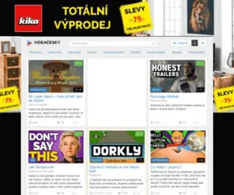 Videacesky.cz(Pusť si nejlepší internetová videa v češtině. Najdeš u nás) Screenshot