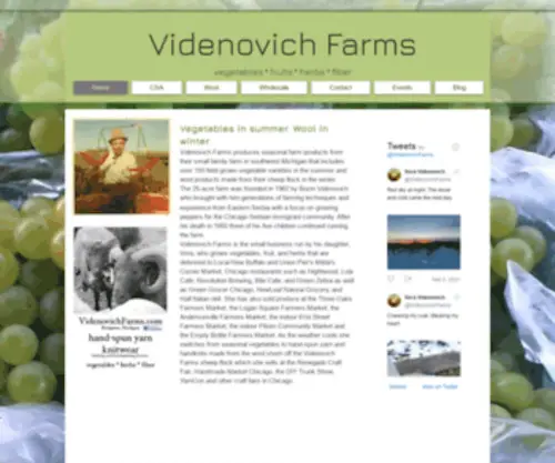 Videnovichfarms.com(Videnovich Farms) Screenshot