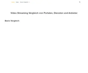 Video-Streaming-Vergleich.de(Video Streaming Vergleich) Screenshot