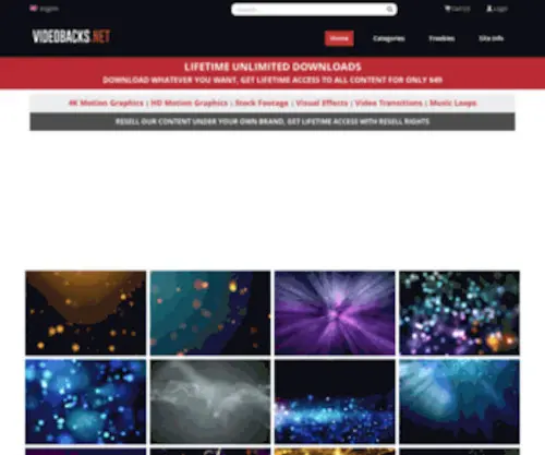 Videobacks.net(Free Motion Graphics) Screenshot