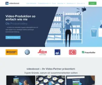 Videoboost.de(Revolutionär einfache Videoproduktion & Filmproduktion) Screenshot