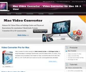 Videoconvertermac.de(Video converter für mac) Screenshot