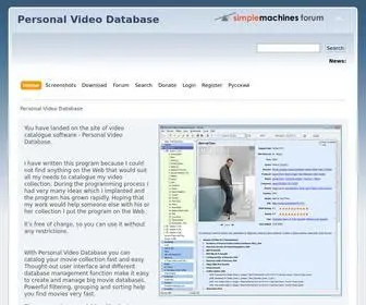 Videodb.info(Personal Video Database) Screenshot