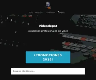 Videodepot.com.mx(Equipo Profesional de Video) Screenshot