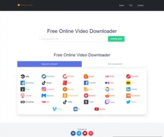 Videodownloaderanysite.com(#No.1 online video downloader Free from any site) Screenshot