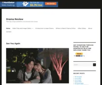 Videodramareview.com(Drama Review) Screenshot