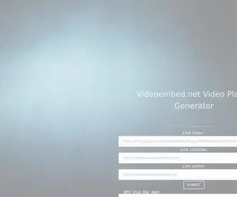 Videoembed.net(Video Player Generator) Screenshot