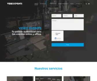 Videoevents.es(Video y fotografía para eventos en España) Screenshot