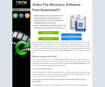 Videofilerecovery.net(Video file recovery software) Screenshot