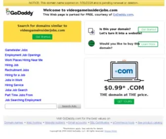 Videogameinsiderjobs.com(Video Game Design) Screenshot