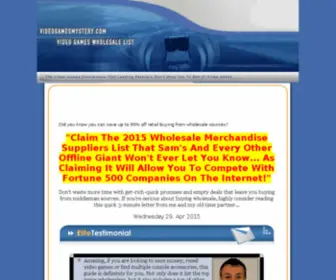 Videogamesmystery.com(Become a Pro Wholesale Video Games Seller Offering Wholesale Distributor Merchandise) Screenshot