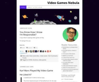 Videogamesnebula.com(Video Games Nebula) Screenshot