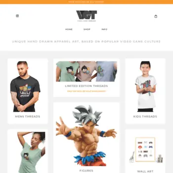 Videogamethreads.com(Video Game Inspired Clothes) Screenshot
