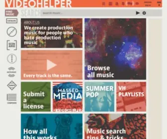 Videohelper.com(Videohelper Production Music Library) Screenshot