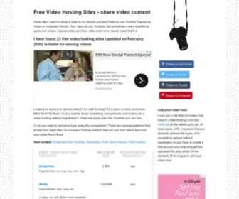 Videohostings.com(Free Video Hosting Sites) Screenshot