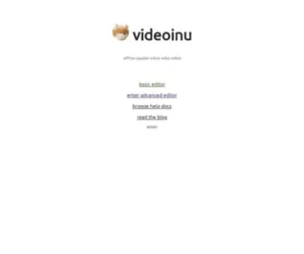 Videoinu.com(Online video editor) Screenshot