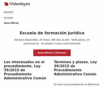 Videoleyes.com(Escuela de Formación Jurídica) Screenshot