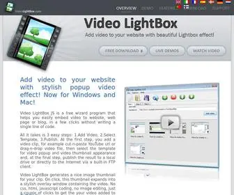 Videolightbox.com(Video lightbox) Screenshot