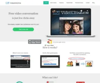 Videolink2ME.com(Online video calls in browser for free) Screenshot