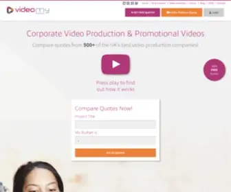 Videomybusiness.co.uk(Corporate Video Production & Promotional Video Quote Comparisons) Screenshot