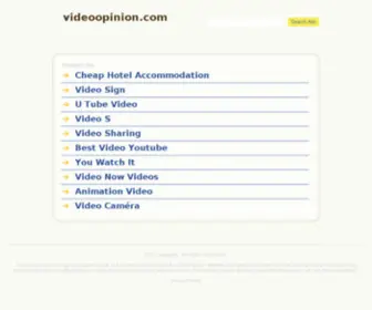 Videoopinion.com(Video reviews from) Screenshot