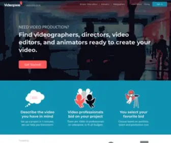 Videopixie.com(Find Videographers) Screenshot