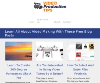 Videoproductiontips.com(Video Production Simplified) Screenshot