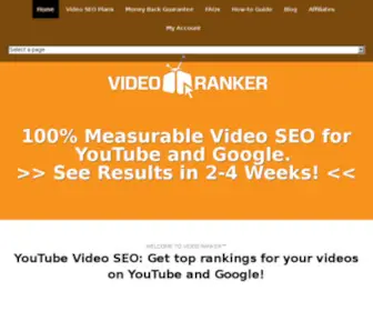 Videoranker.com(Video Ranker™) Screenshot