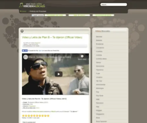 Videosdemusicales.com(Videos Musicales) Screenshot