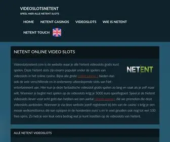 Videoslotsnetent.com(Speel hier gratis alle Netent slots online) Screenshot