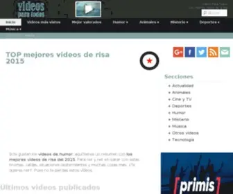 Videosparatodos.com(Blog de vídeos con los mejores de la red) Screenshot