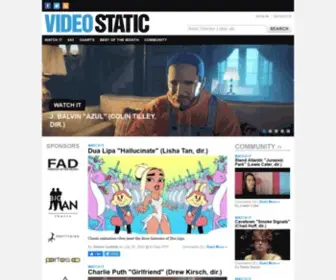 Videostatic.com(Music Video News & Community) Screenshot