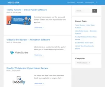 Videostir.com(Video Softwares and Reviews) Screenshot