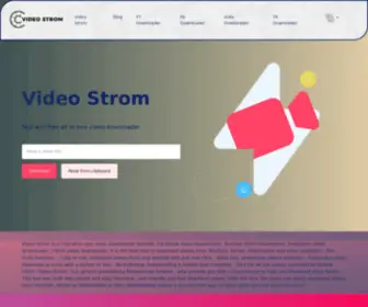 Videostrom.com(Powerful Video Downloader) Screenshot