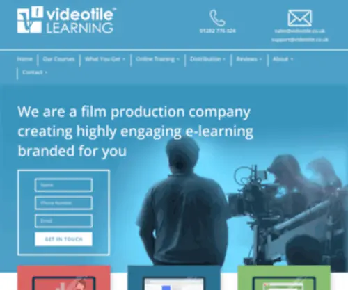 Videotile.co.uk(Corporate & Promotional Web Video Production Services Company) Screenshot