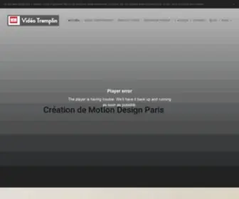 Videotremplin.fr(Motion Design Paris) Screenshot