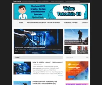 Videotutorials411.com(Free Adobe Graphic Design and Photography Tutorials) Screenshot