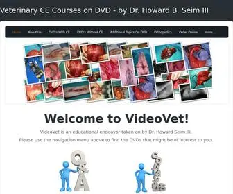 Videovet.org(Veterinary CE Courses on DVD) Screenshot