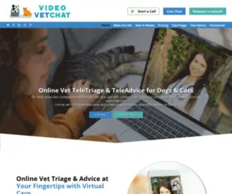 Videovetchat.com(Online Vet) Screenshot